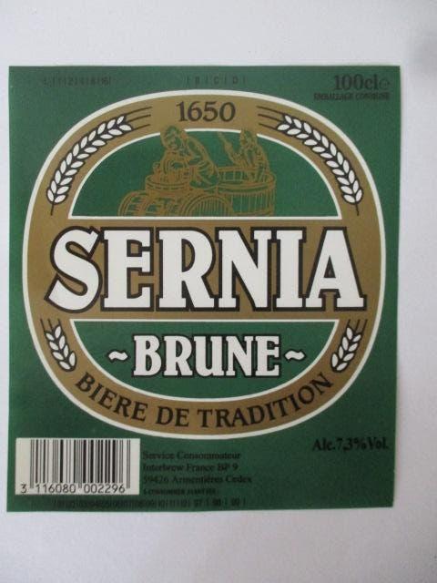 bieretiket Belgie 25-4 (4M) piedboeuf, Verzamelen, Biermerken, Ophalen of Verzenden, Gebruikt, Overige typen, Overige merken