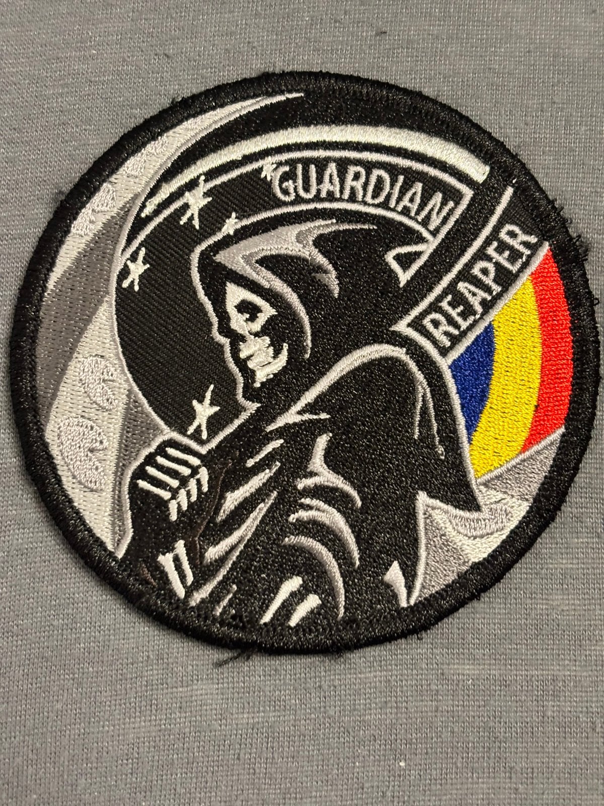 Embleem 306 SQN guardian reaper, Verzenden, Luchtmacht, Nederland, Embleem of Badge