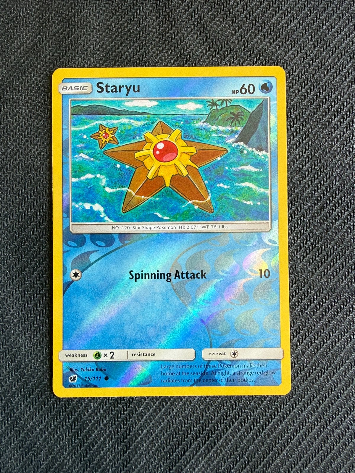 Staryu 15/111 Reverse Holo Crimson Invasion Pokemon, Ophalen, Nieuw, Losse kaart