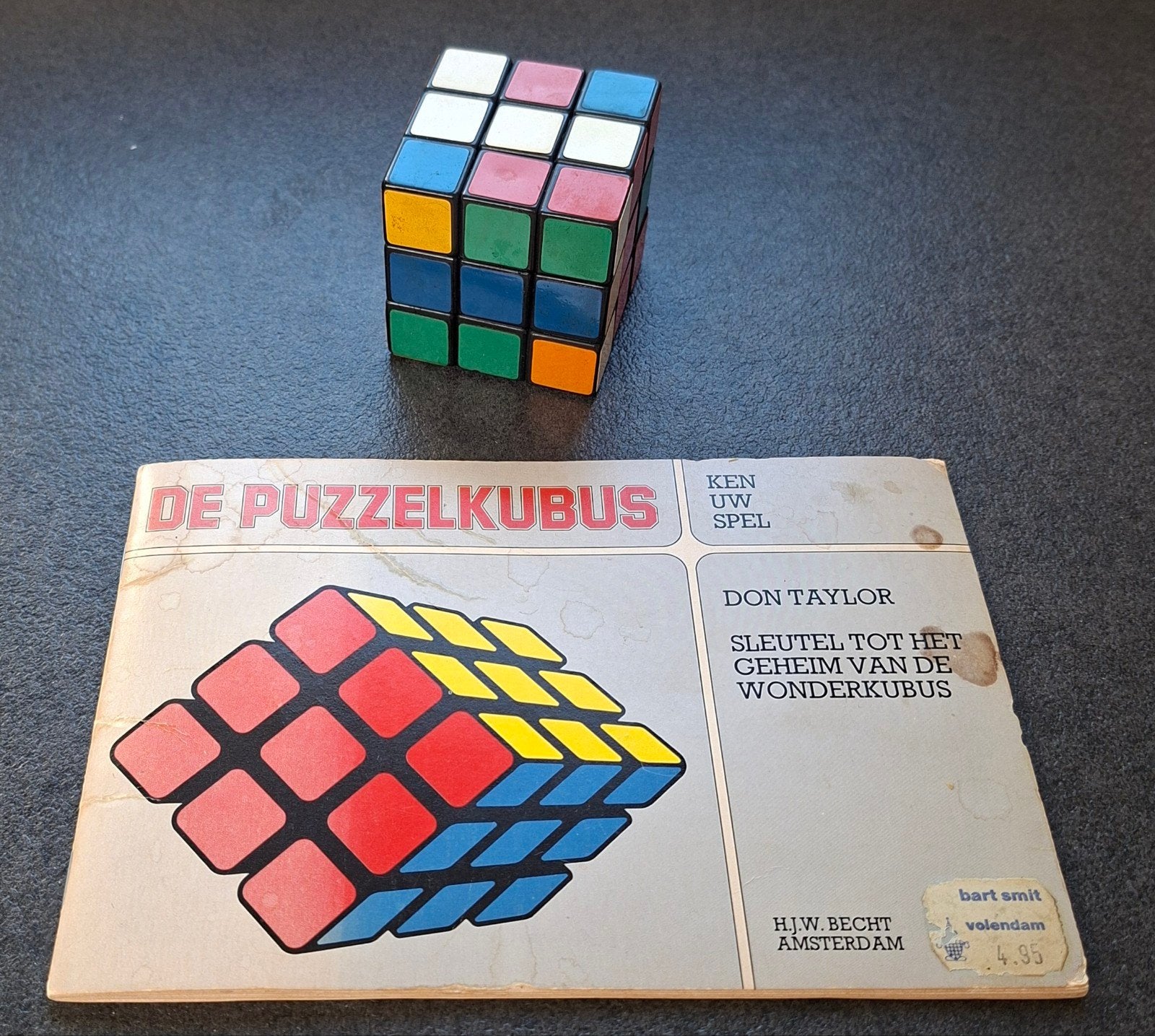 Vintage Rubix kubus ( jaren 80) met boekje, Ophalen of Verzenden, Gebruikt