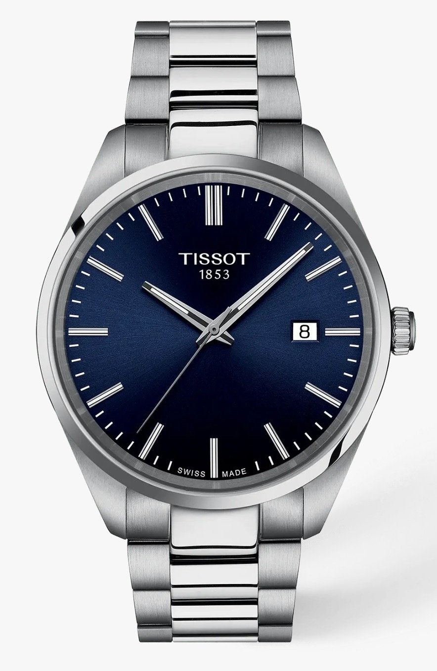 SUPER ELEGANTE TISSOT PR100 SERIE IN PRACHTIG MARINEBLAUW!