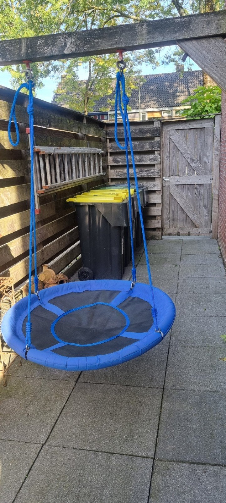 blauwe ronde schommel, Ophalen, Gebruikt, Schommel