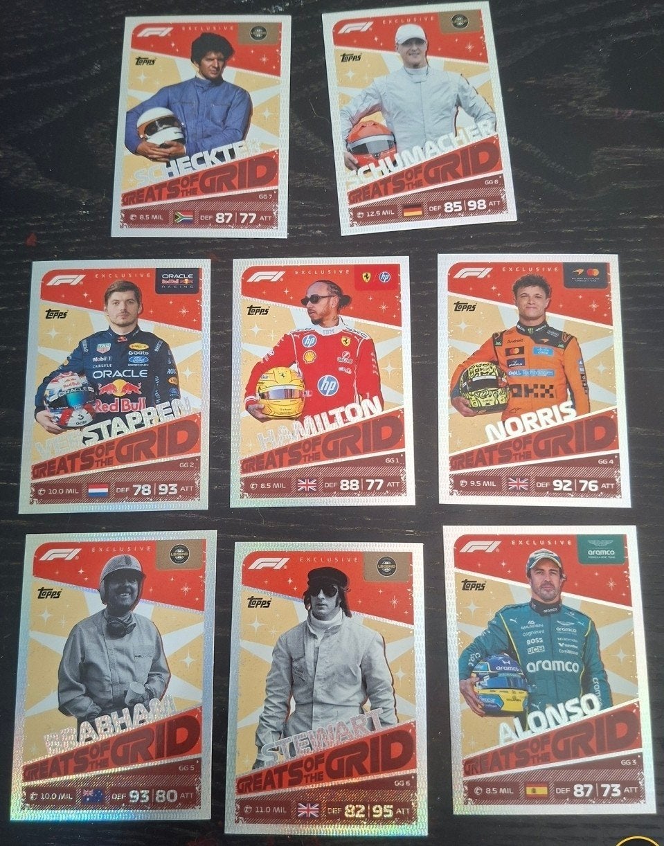 Topps F1 'Greats of the Grid' Kaarten - Verstappen, Hamilton, Ophalen of Verzenden, Zo goed als nieuw, Overige sporten, Spelerskaart