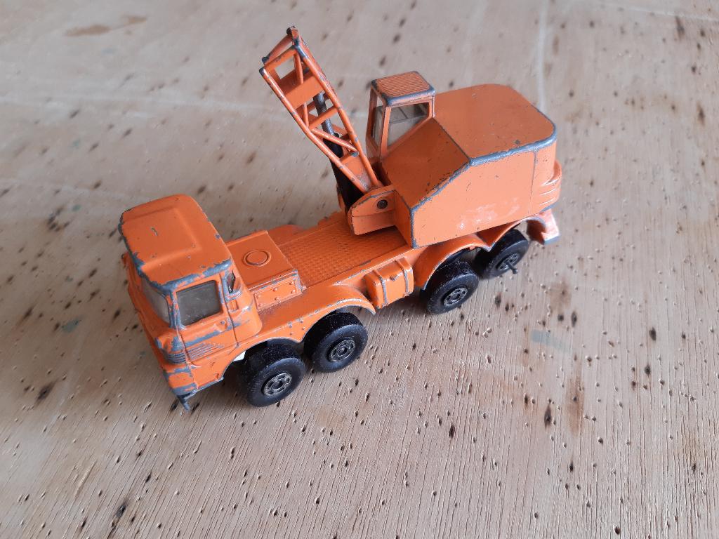 Matchbox Super Kings Mobil Crane K-12 1971, Hobby en Vrije tijd, Modelauto's | 1:50, Ophalen of Verzenden, Gebruikt, Hijskraan, Tractor of Landbouw