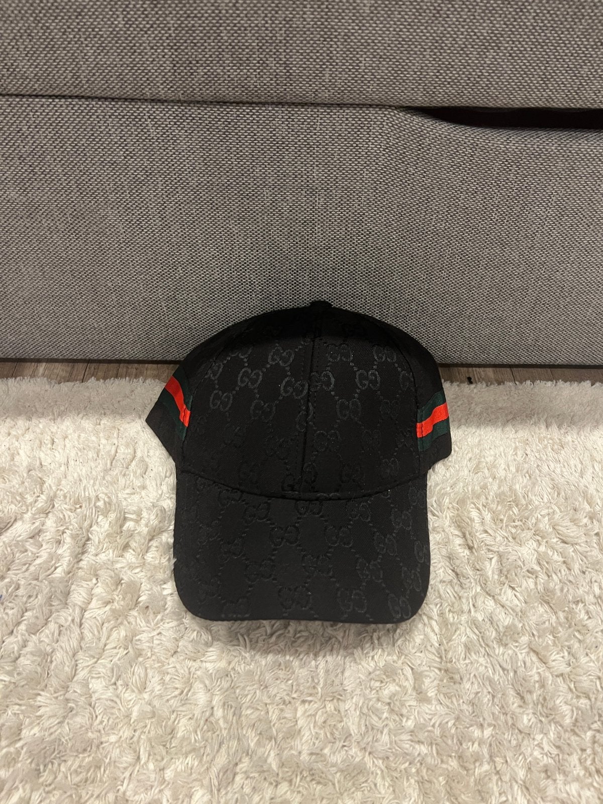 Gucci pet zwart monogram, Kleding | Heren, Hoeden en Petten, Ophalen of Verzenden, Zo goed als nieuw