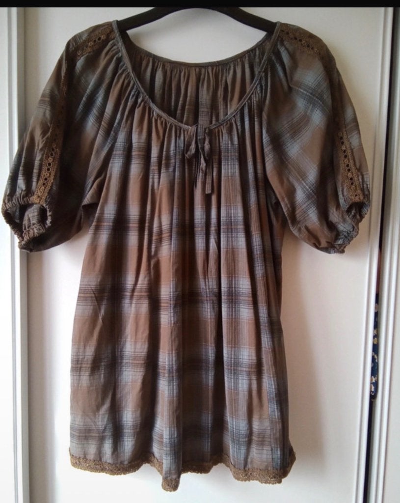 42 leuke bloes herfstkleuren, Bruin, Maat 42/44 (L), Ophalen of Verzenden, Onbekend