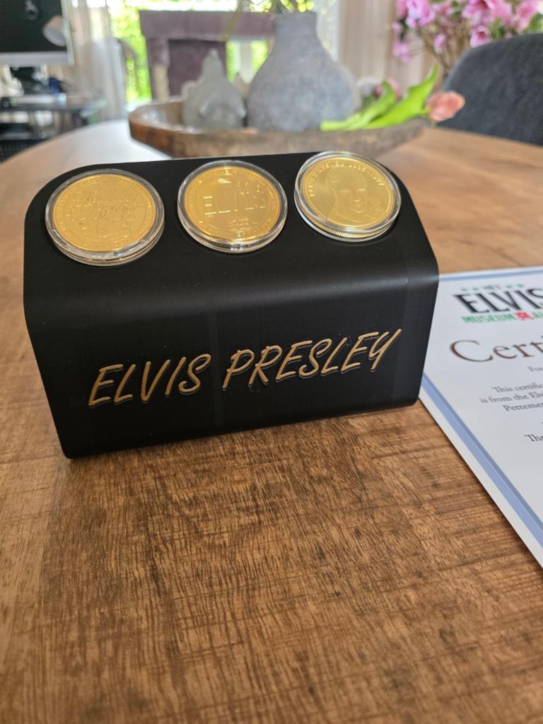 Munten van Elvis met certificaat, Ophalen of Verzenden, Midden-Amerika, Setje, Goud