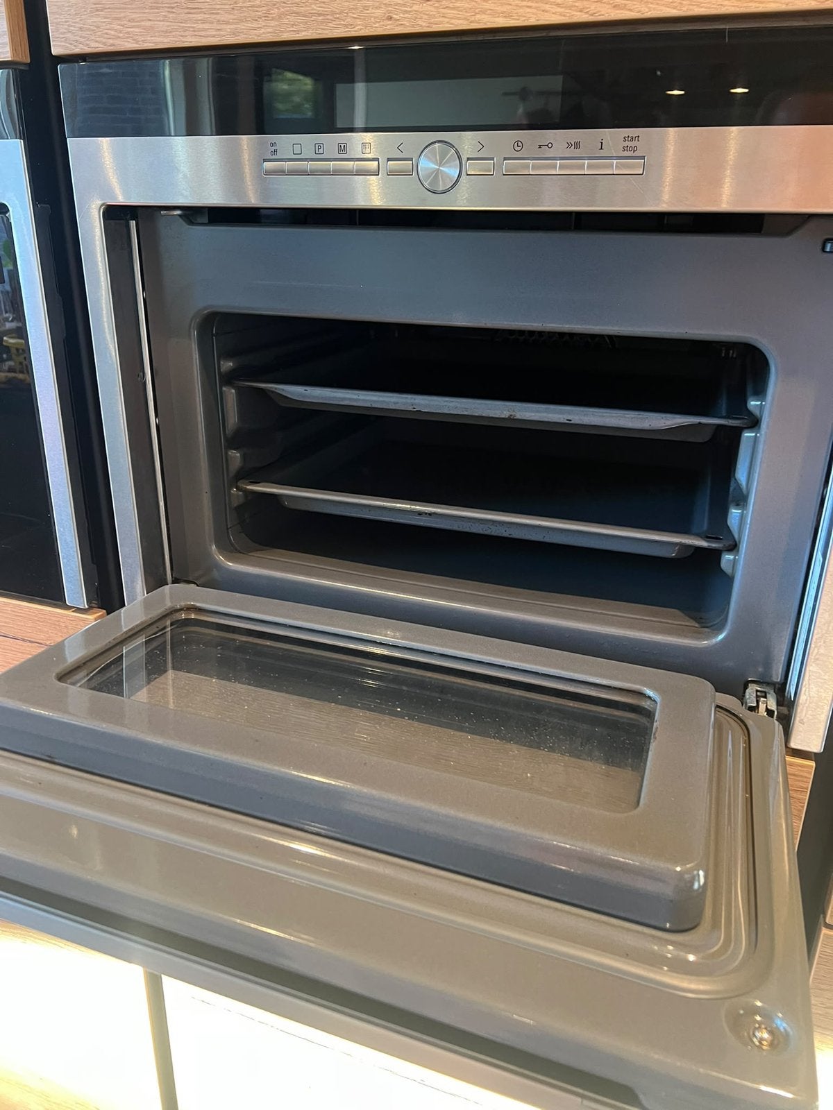 Siemens studioLine Oven hb36p585 - Zo goed als nieuw, Ophalen, Hete lucht, Siemens, Zo goed als nieuw