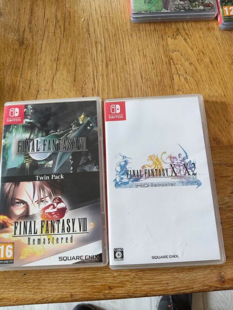 Final Fantasy 8 en 7 final fantasy 10+10-2 play Asia, 1 speler, Ophalen of Verzenden, Zo goed als nieuw, Role Playing Game (Rpg)