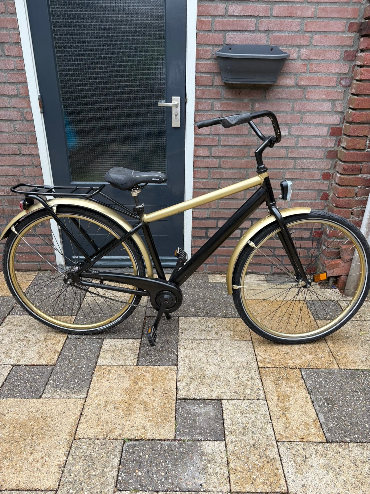 Stads Fiets met licht en slot, Minder dan 49 cm, Ophalen of Verzenden, Gebruikt, Terugtraprem