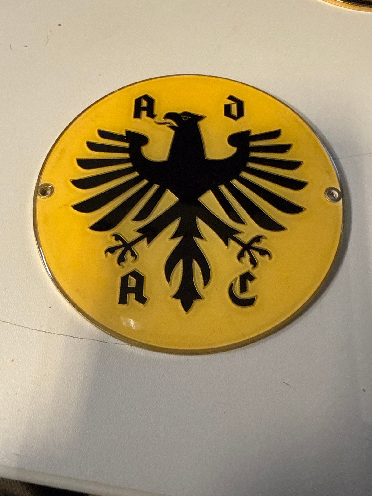 Vintage ADAC Auto Club Embleem Plaquette, Ophalen of Verzenden, ., ., .