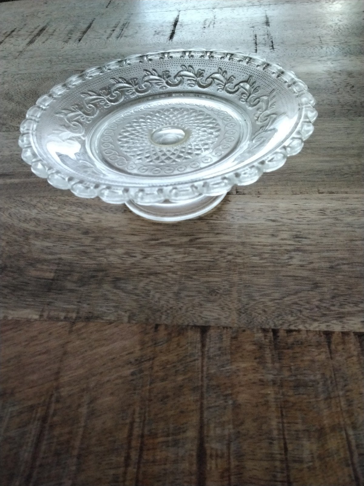 Glazen Bonbonschaaltje op Voet - Vintage Design, Ophalen of Verzenden