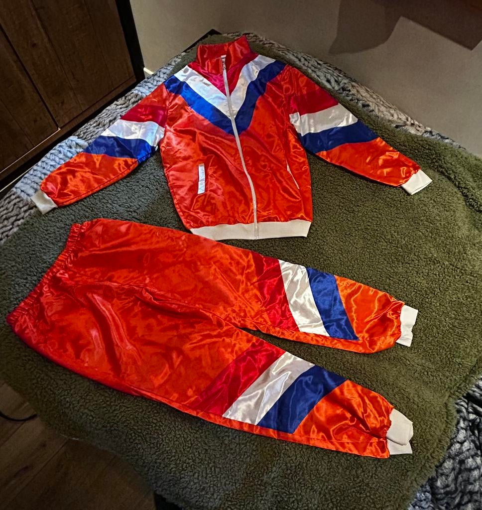 Konigsdag pak, Kleding | Heren, Carnavalskleding en Feestkleding, Maat 52/54 (L), Nieuw, Kleding, Oranje of Koningsdag