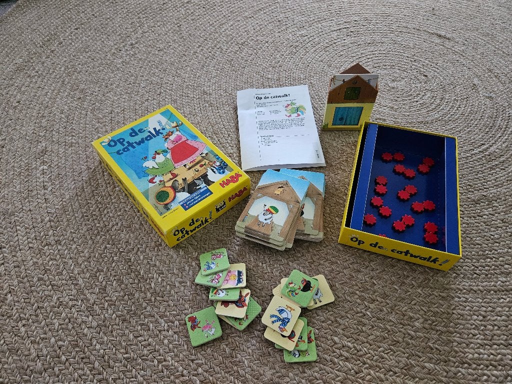 Haba spel op de catwalk, Vijf spelers of meer, Ophalen of Verzenden, Zo goed als nieuw, HABA