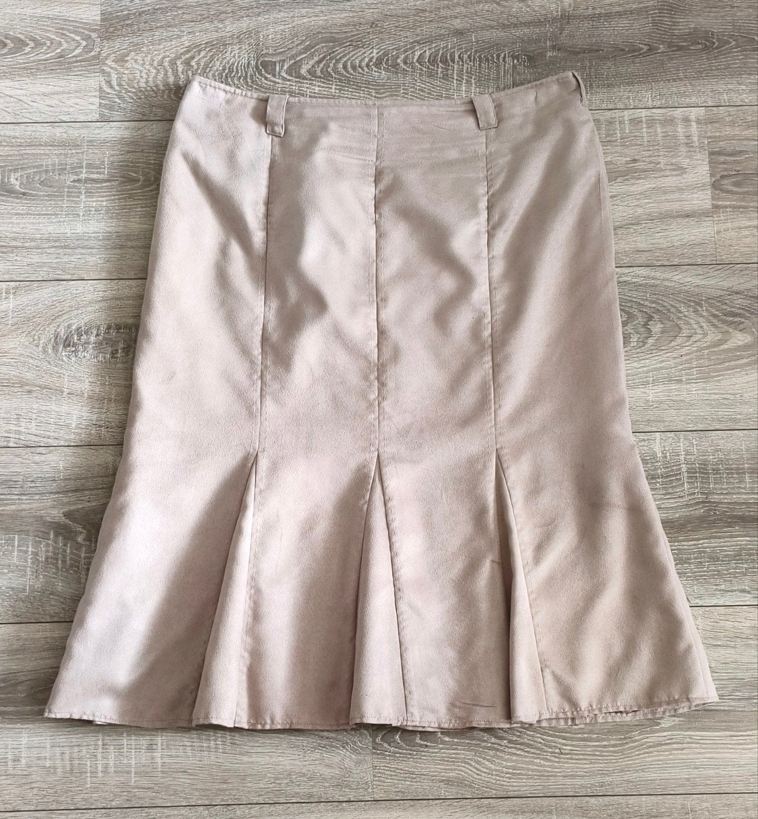 Frank Walder beige rok maat 44, Kleding | Dames, Rokken, Zo goed als nieuw, Maat 42/44 (L), Beige, Onder de knie, Ophalen of Verzenden