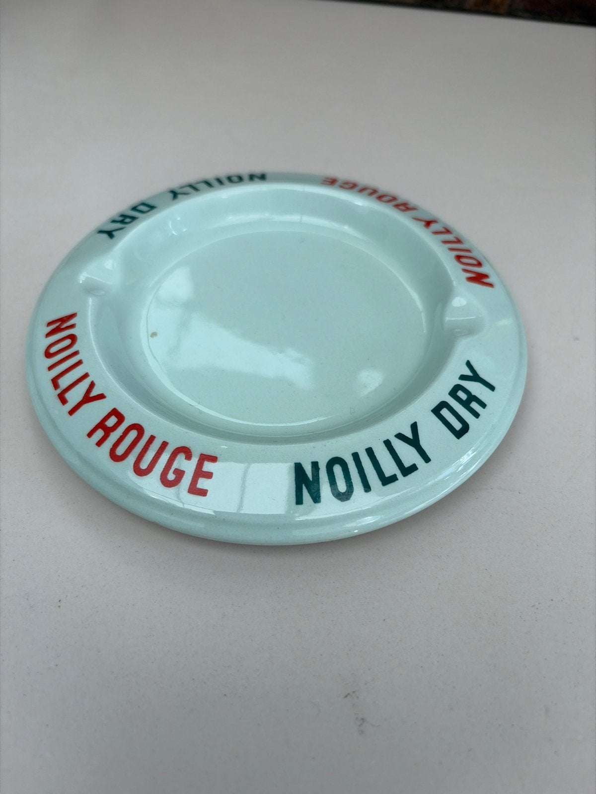 Vintage Noilly Rouge & Dry Emaille Asbak, Antiek en Kunst, Antiek | Emaille, Ophalen of Verzenden