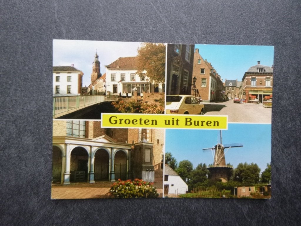 Buren, groeten uit / molen 1978, Verzenden, 1980 tot heden, Gelopen, Noord-Brabant