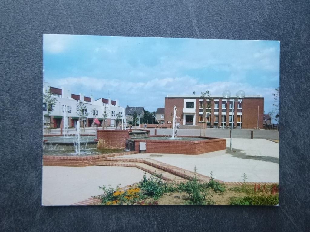 Posterholt, gemeentehuis 1979, Verzamelen, Ansichtkaarten | Nederland, Verzenden, 1960 tot 1980, Gelopen, Noord-Brabant
