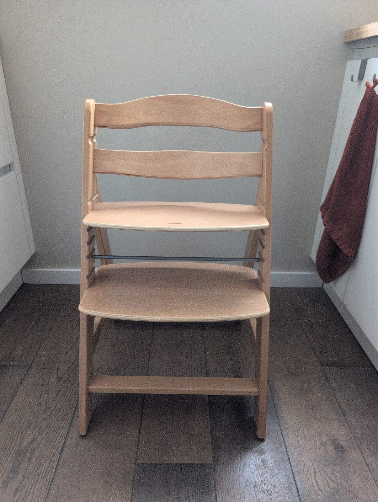 Hauck kinderstoel incl eetblad, veiligheidsbeugel en kussens, Kinderen en Baby's, Kinderstoelen, Ophalen, Meegroeistoel