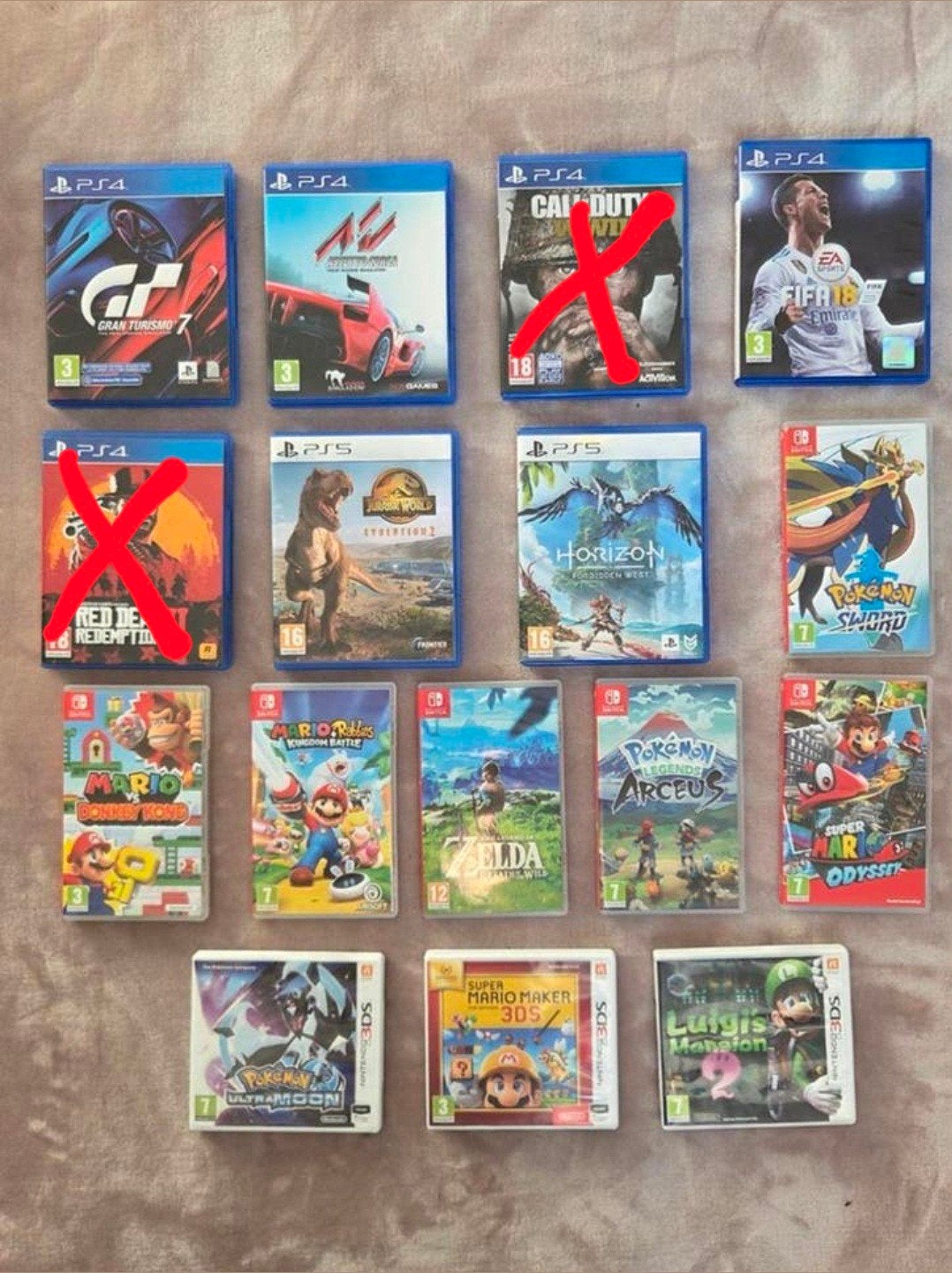 VEEL GAMES - Prijzen staan op Foto, 1 speler, Ophalen of Verzenden, Zo goed als nieuw, Vanaf 3 jaar
