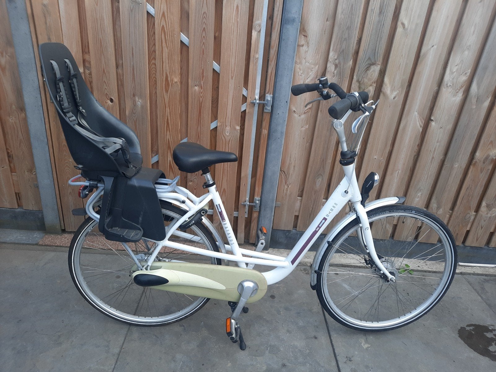 Batavus Mambo moederfiets met zitjes 28 inch 53 cm 7 versnel, Ophalen, 2 zitjes, 53 tot 56 cm, Versnellingen