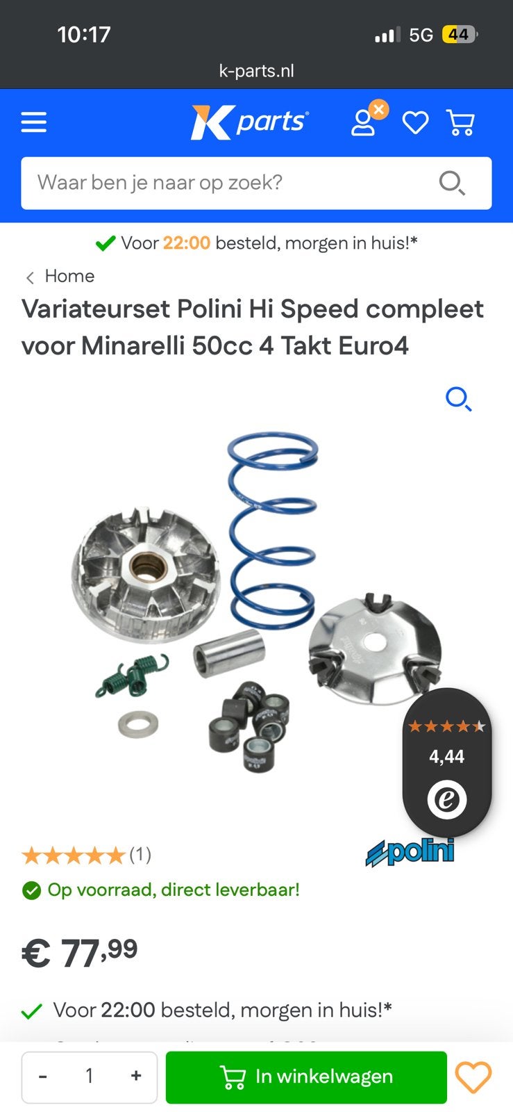 aerox 50cc 4takt, Fietsen en Brommers, Ophalen of Verzenden, Zo goed als nieuw