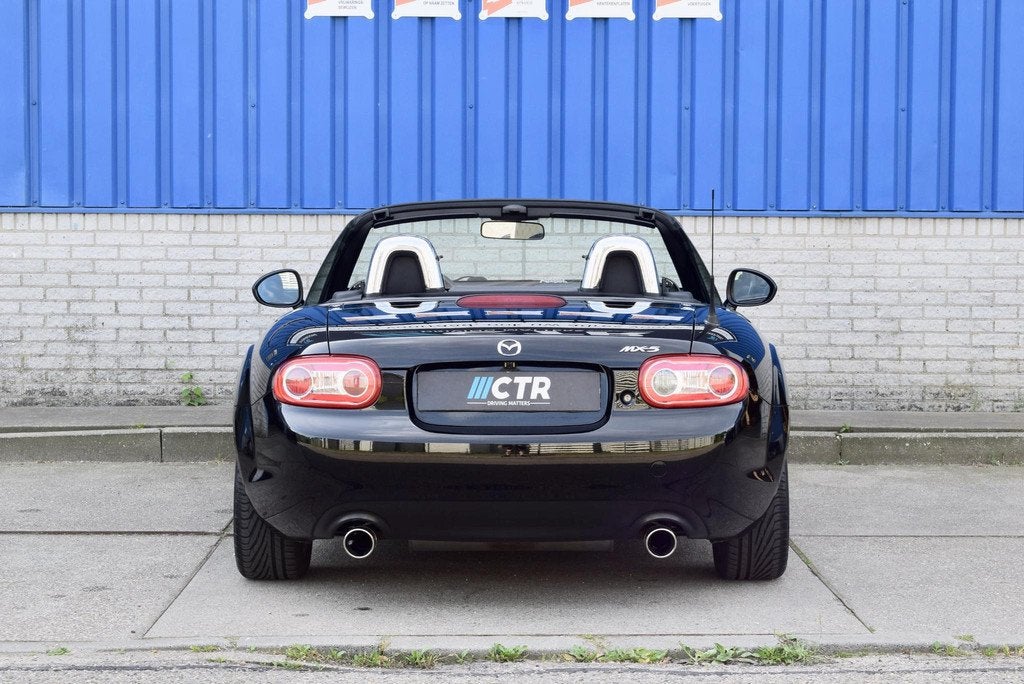 Mazda MX-5 1.8 TS+ BBR 175 Bilstein Cruise Control Airco, Stoelverwarming, Achterwielaandrijving, Gebruikt, Zwart
