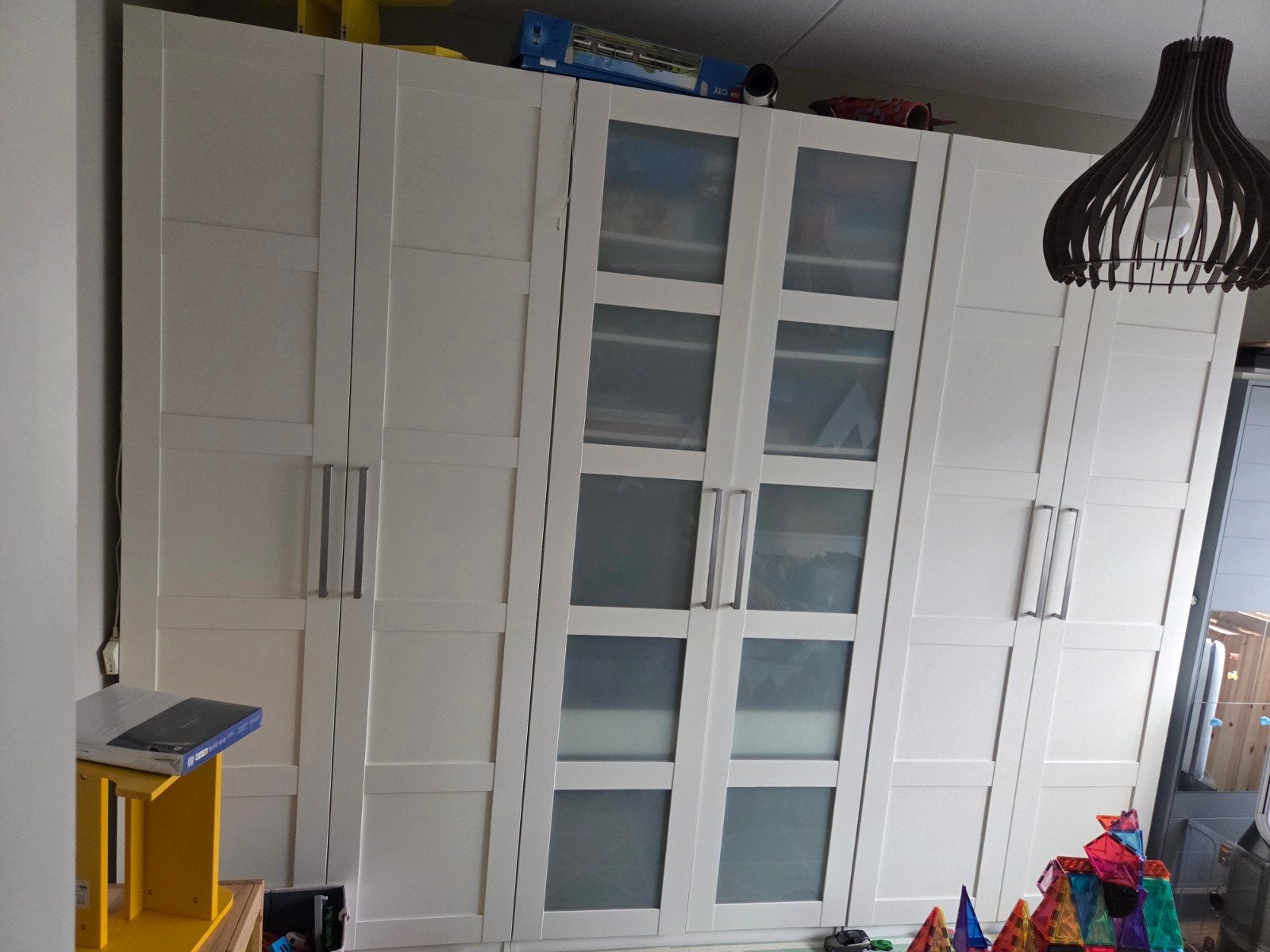 IKEA Pax - 3x Witte kledingkast met deuren en lades, Ophalen, Gebruikt, Modern, functioneel, 200 cm of meer