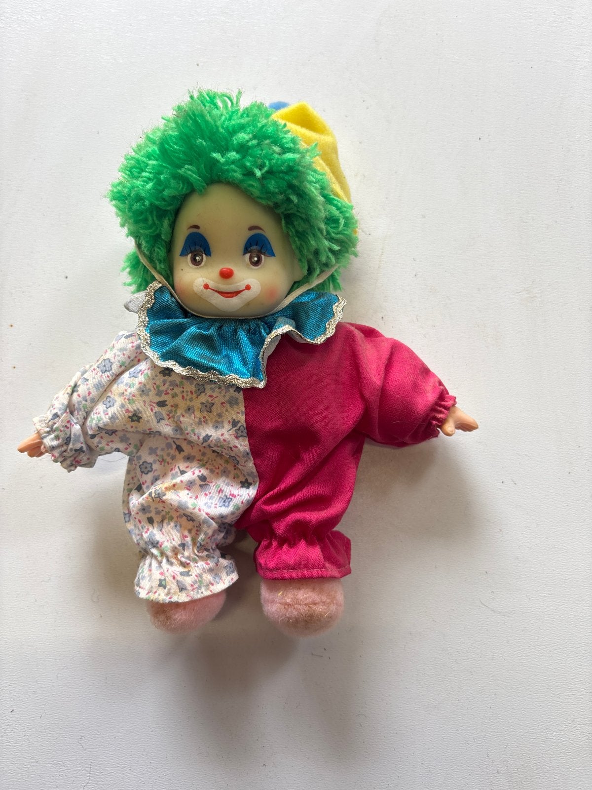 Vintage Clown Pop - Unieke Handgemaakte Pop, Ophalen of Verzenden, Gebruikt, Overige typen