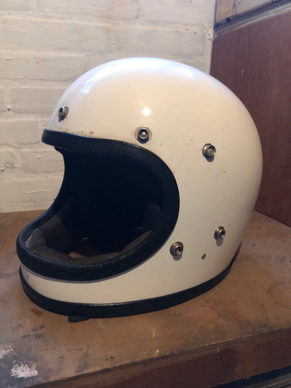 Vintage Safetech Racer Integraalhelm - Maat L, Overige merken, Heren, Ophalen of Verzenden, Integraalhelm