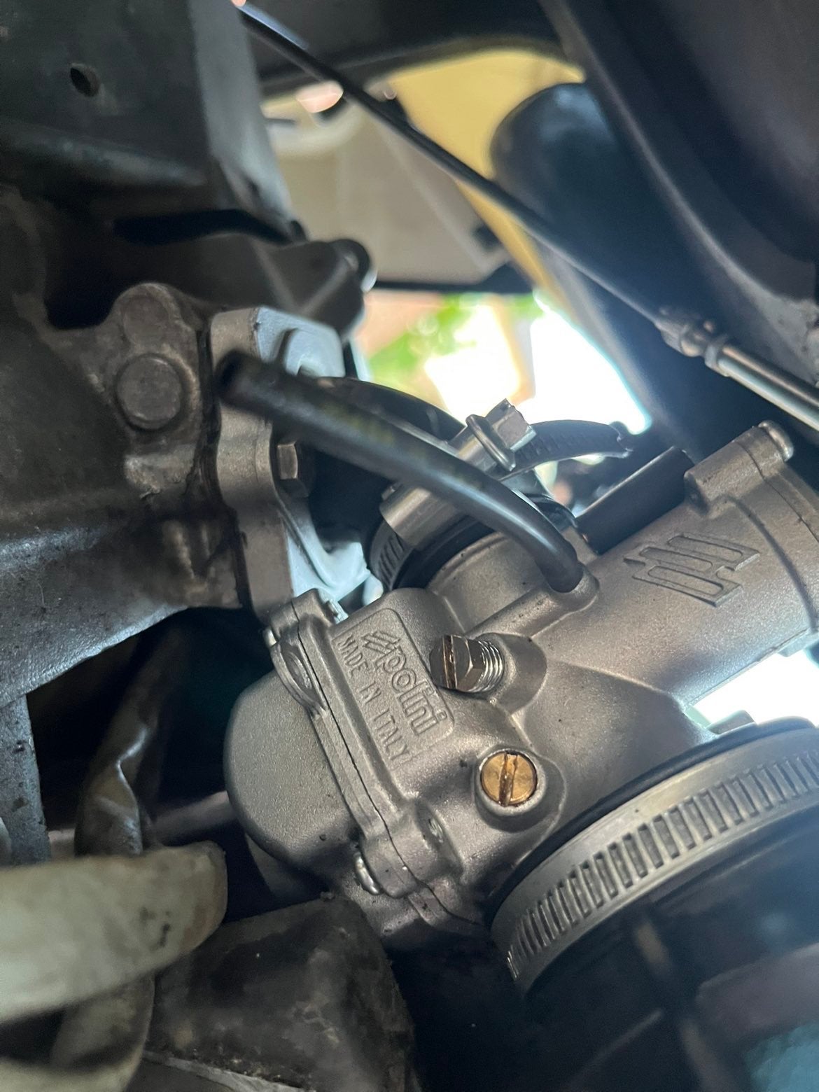 Polini cp19mm set, Fietsen en Brommers, Ophalen of Verzenden, Zo goed als nieuw, Carburateur
