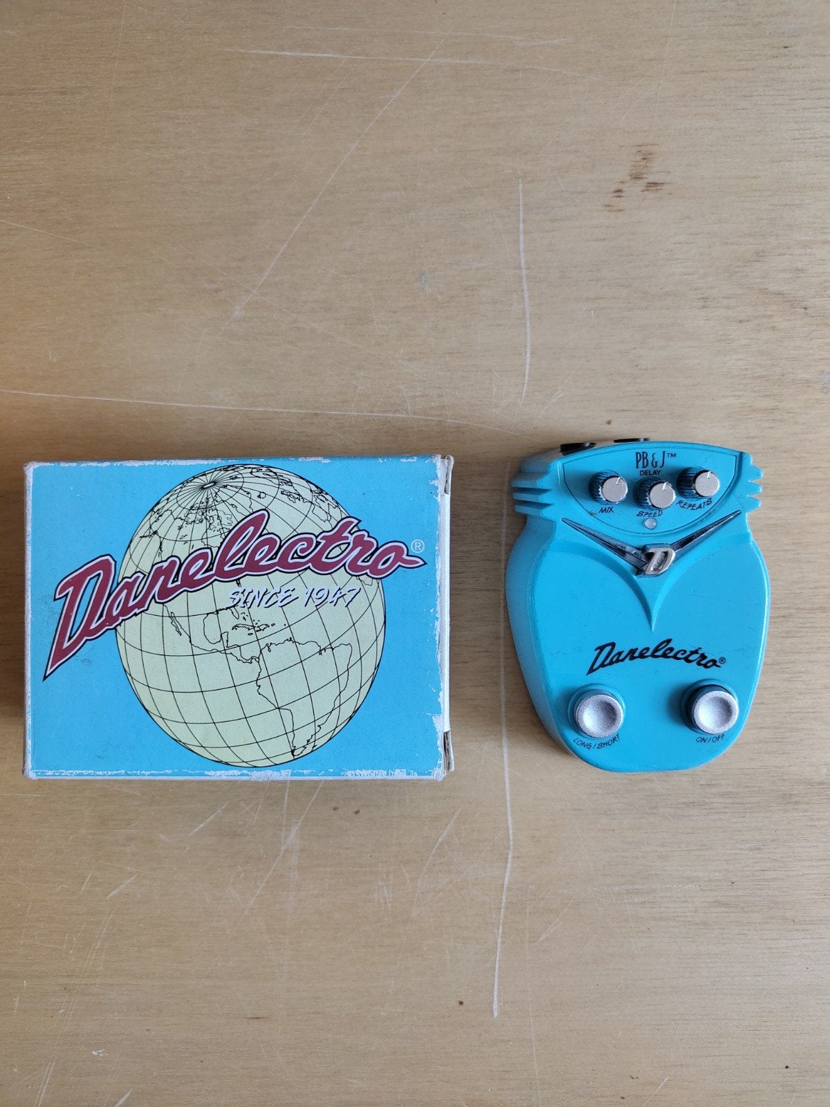 Danelectro PB&J Delay gitaarpedaal DJ-17, Ophalen of Verzenden, Gebruikt, Delay of Echo