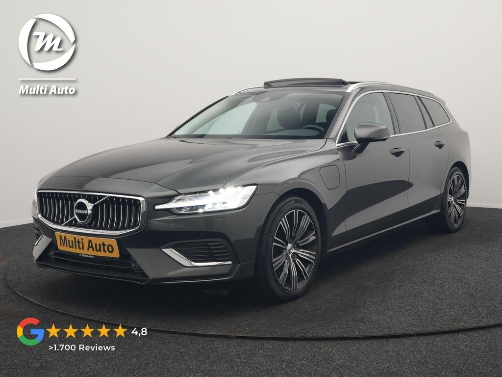 Volvo V60 T6 Recharge AWD Inscription PHEV 340pk | Panodak |, Auto's, Volvo, Automaat, Gebruikt, Zwart, 4 cilinders