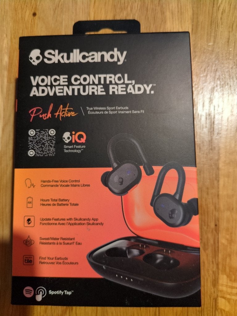 skullcandy push active, In-ear, Zo goed als nieuw, Skullcandy, Zwart
