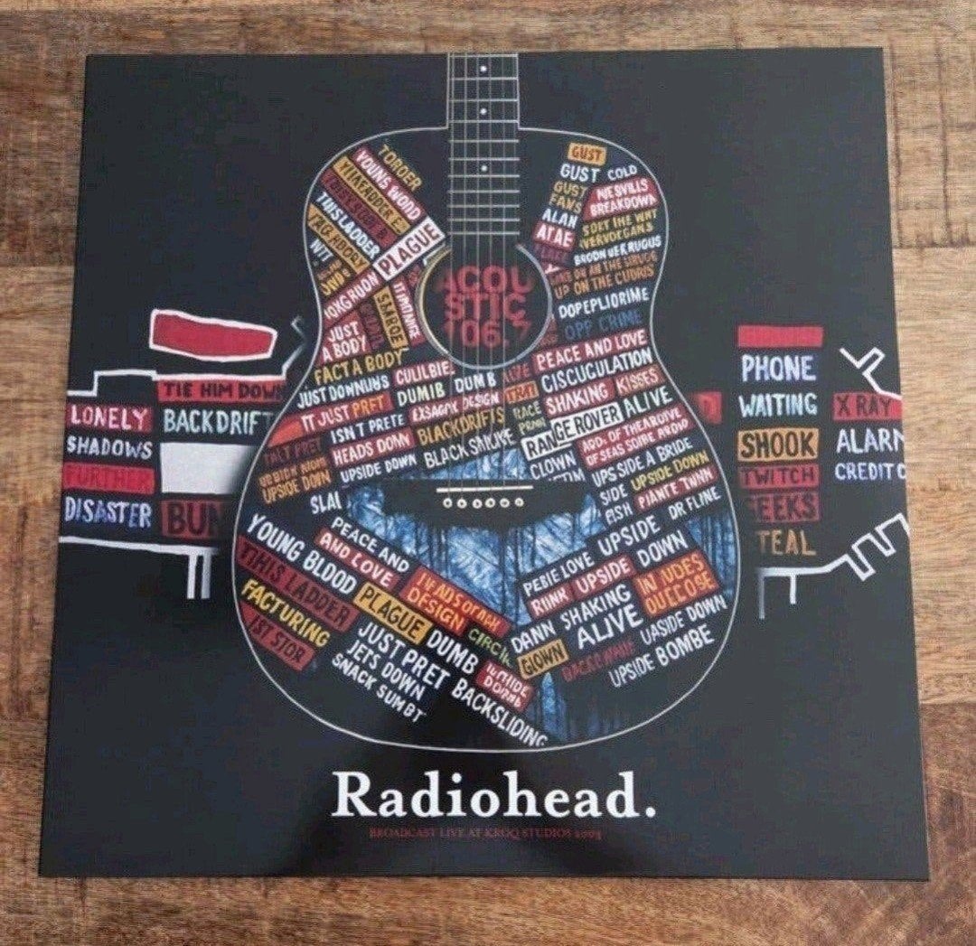 Lp Radiohead acoustic 106.7, Cd's en Dvd's, Ophalen of Verzenden, Zo goed als nieuw, 12 inch