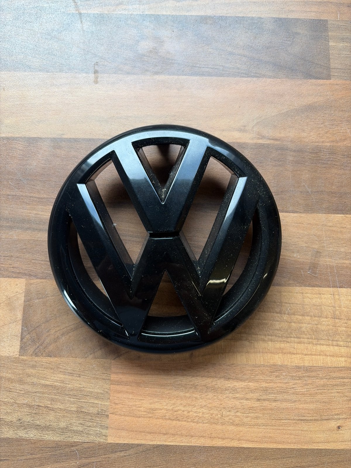 Zwart VW Golf logo - Grill of Kofferbak embleem, Ophalen of Verzenden, Gebruikt, Volkswagen