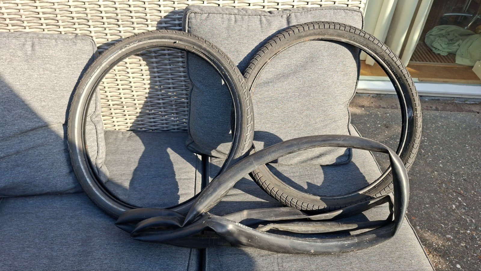 2 Fietsbanden 20x1.95  + 20x 1.75 met binnenbanden, Band, Schwalbe, Ophalen of Verzenden, Rubber