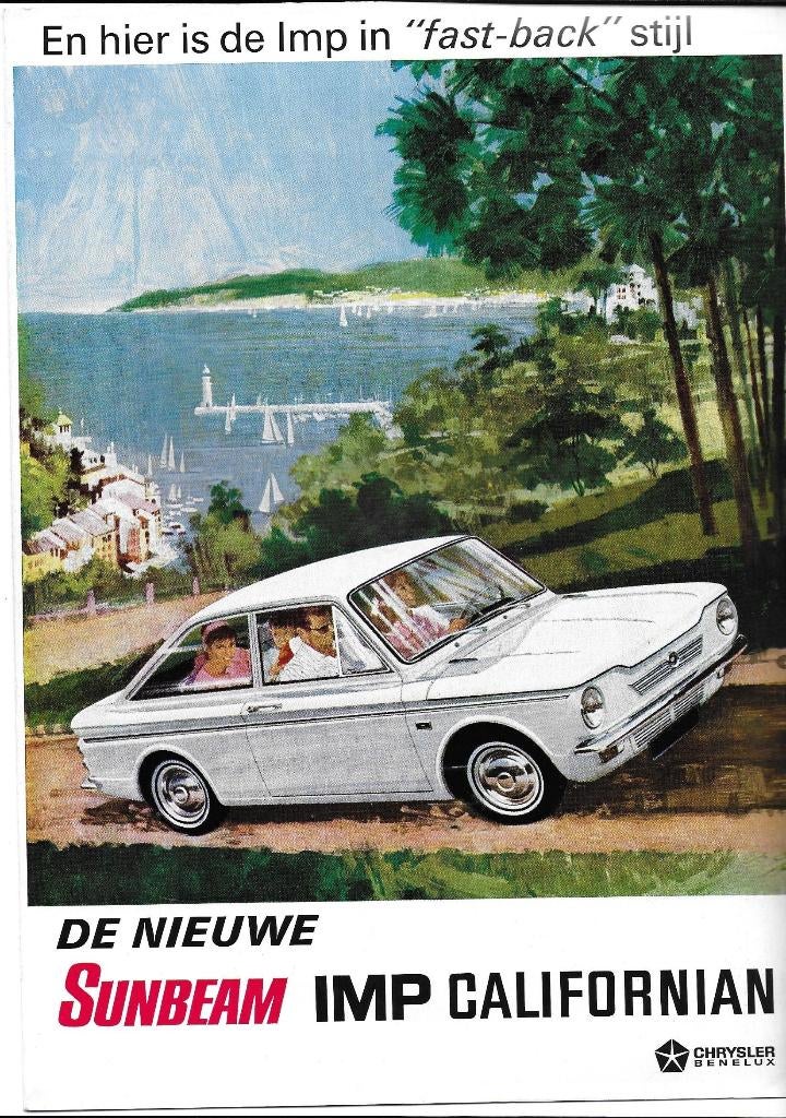 Sunbeam Imp Californian folder (su01) auto, Verzenden, Zo goed als nieuw, Overige merken