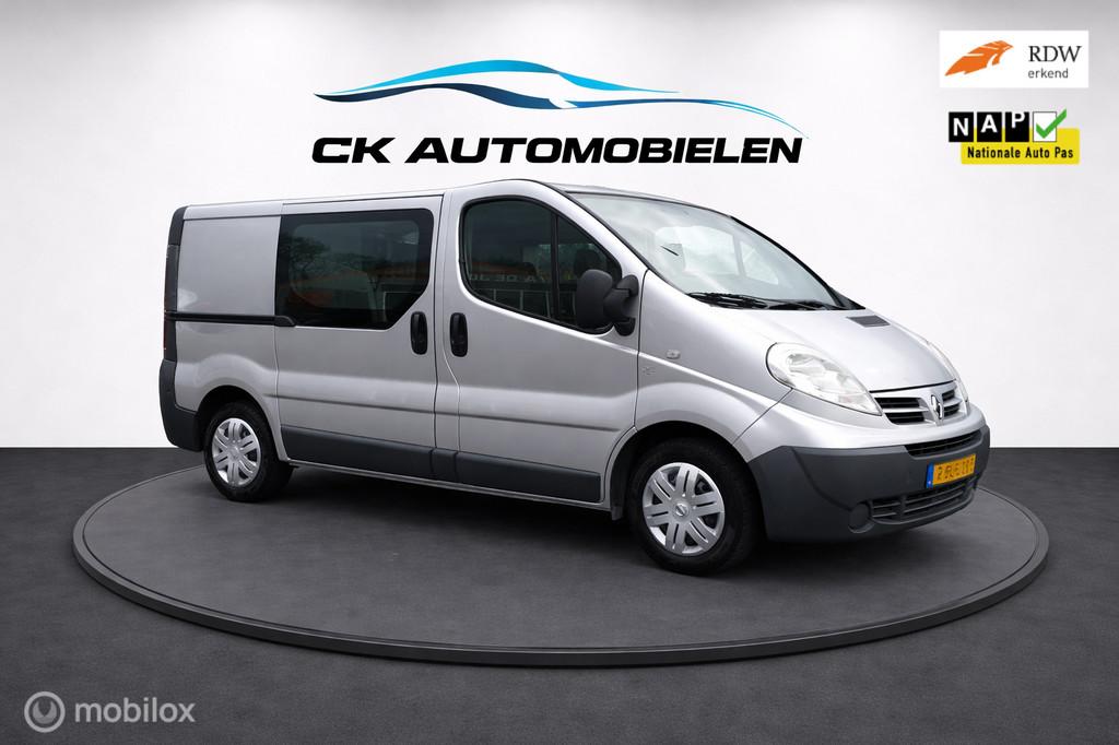 Nissan Primastar 2.0 dCi L1H1 dubbel cabine 2 schuifdeuren, Auto's, Bestelauto's, Voorwielaandrijving, Stof, 4 cilinders, 2000 kg