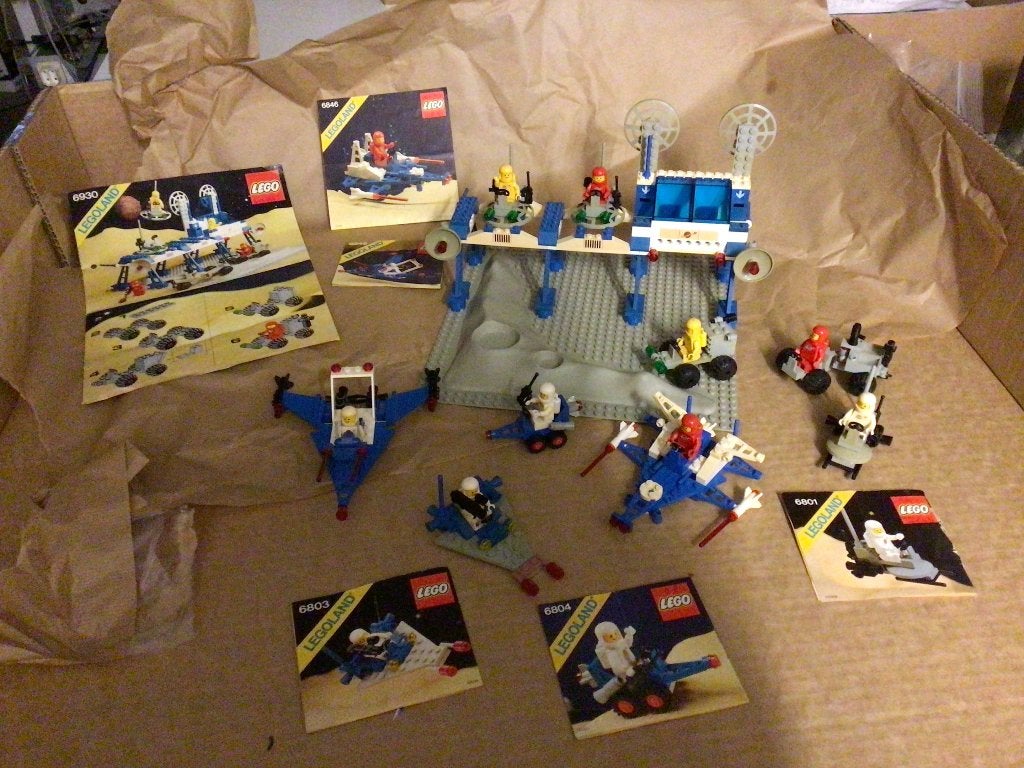 partij lego space 6930 6801 6803 6804 6930, Ophalen of Verzenden, Gebruikt
