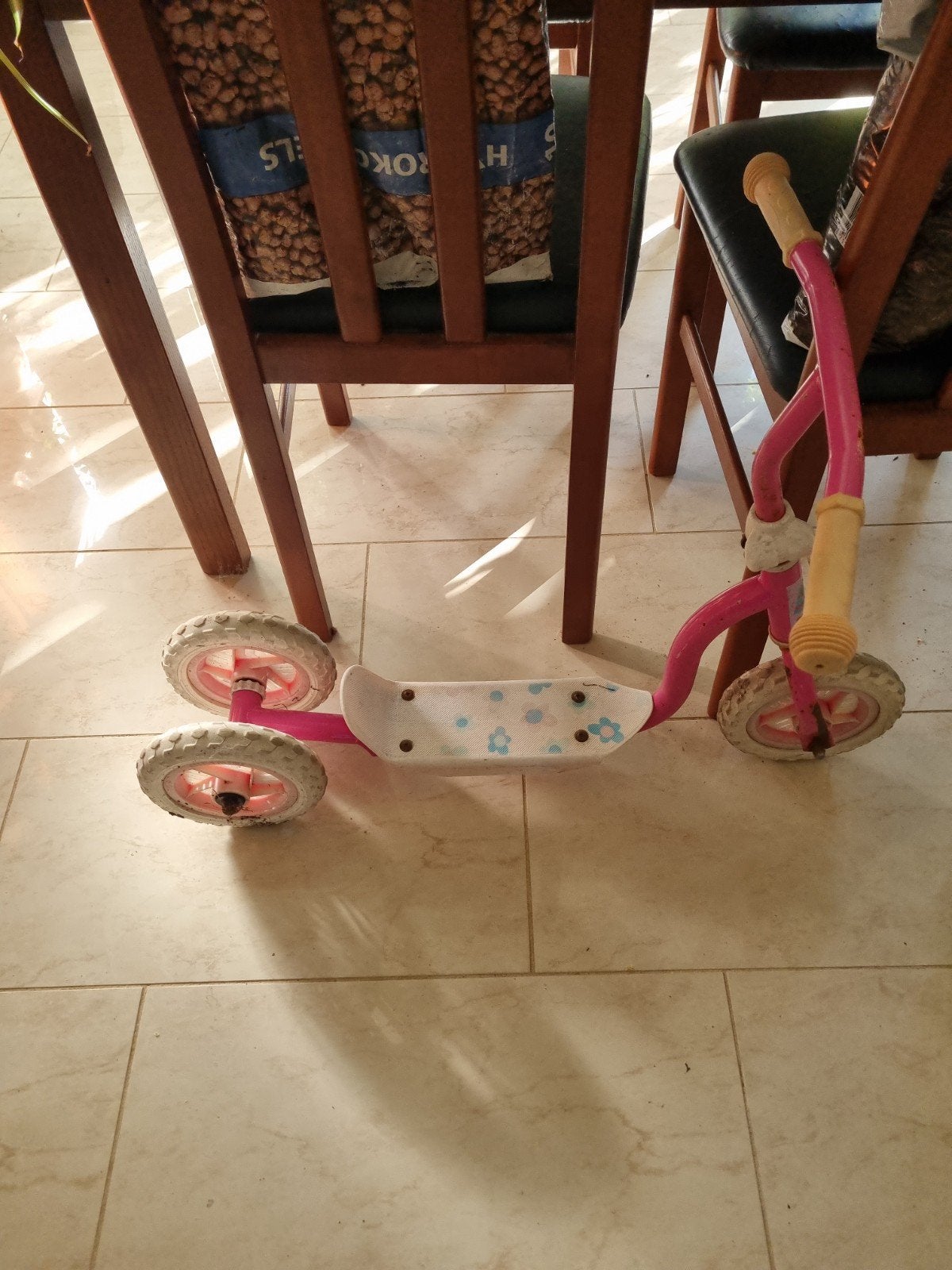 Roze kinderstep met 3 wielen, Ophalen, Gebruikt, Gewone step, Onbekend