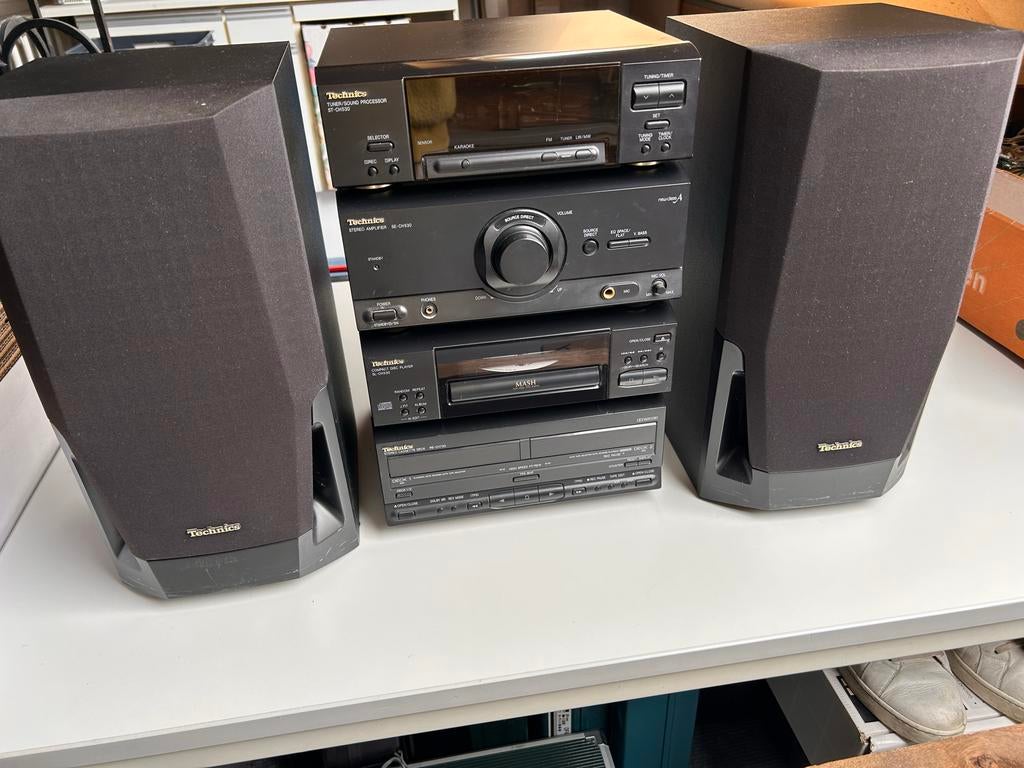 Technics Geluidsinstallatie met Speakers, Gebruikt, Cassettedeck, Losse componenten, Ophalen