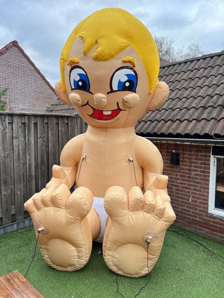 Baby Opblaasfiguur te huur, Ophalen, Zo goed als nieuw, Overige