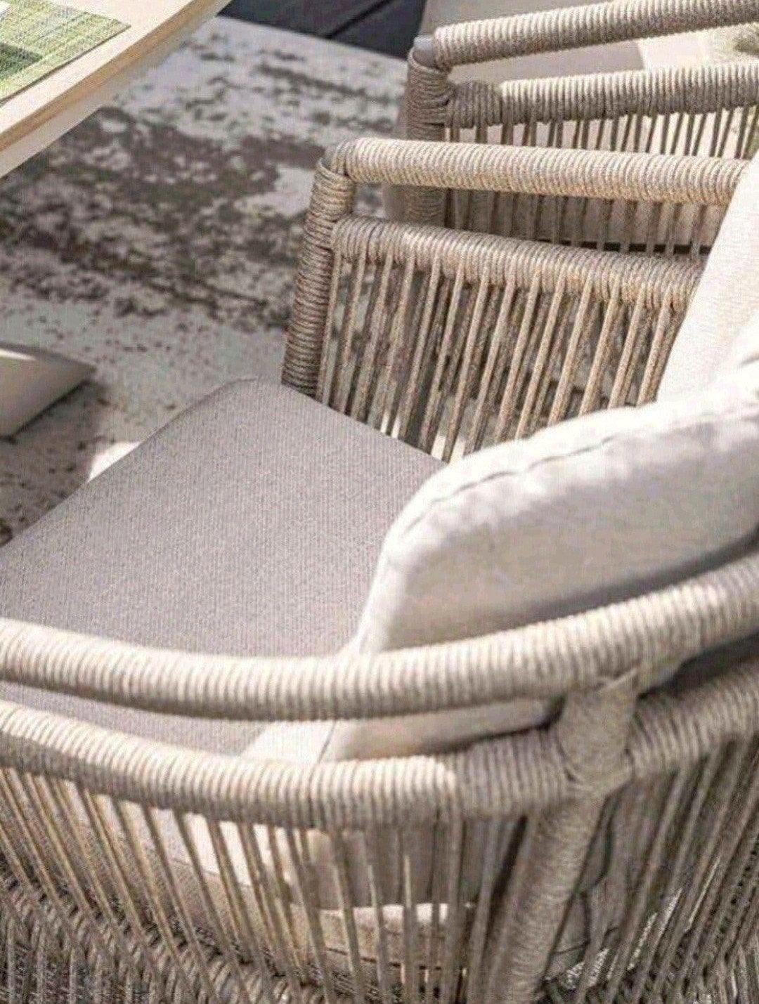 GARDEN IMPRESSIONS DININGSTOEL ROPE TAUPE €150 PER STUK, Tuin en Terras, Ophalen, Nieuw, Veranda