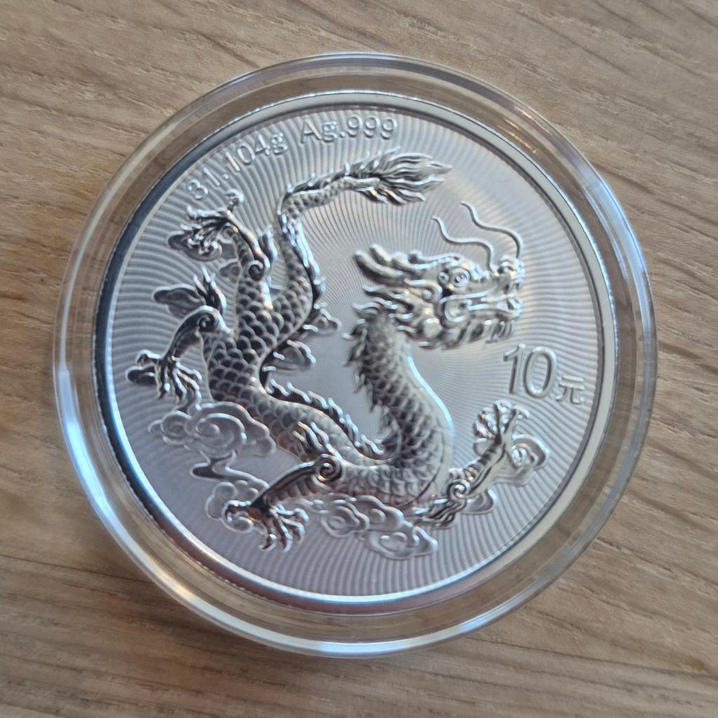 1 oz zilver China Mint Dragon 2026, Ophalen of Verzenden, Zilver