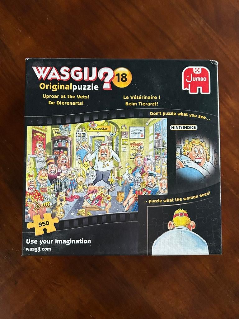 Wasgij Original Puzzle De Dierenarts ! 950 stukjes Nr 81646, Ophalen, 500 t/m 1500 stukjes, Zo goed als nieuw, Legpuzzel