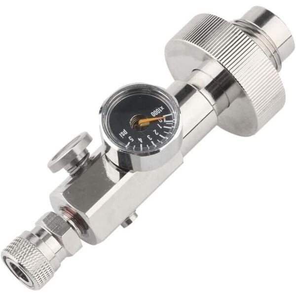 Paintball/Airsoft Fles Vuladapter met Manometer, Ophalen of Verzenden, Gebruikt