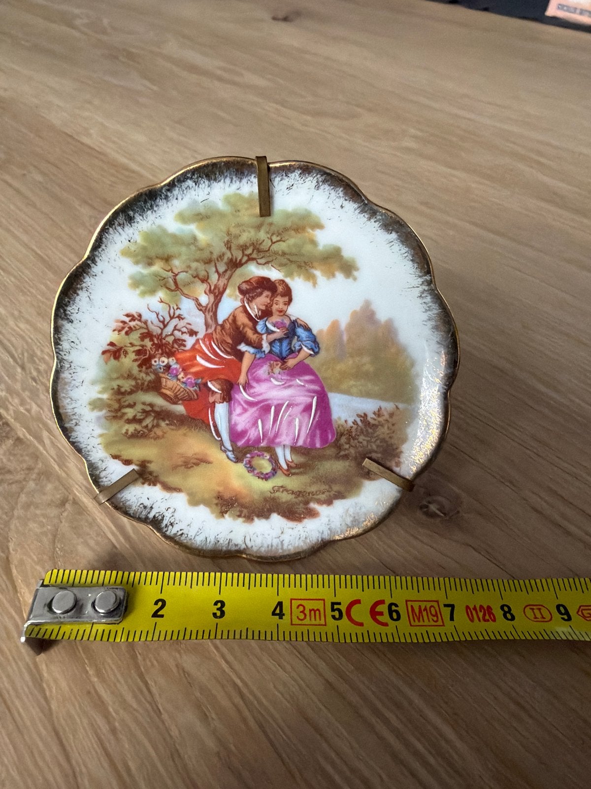 Antiek vintage Limoges France bordje Fragonard stijl bord, Ophalen