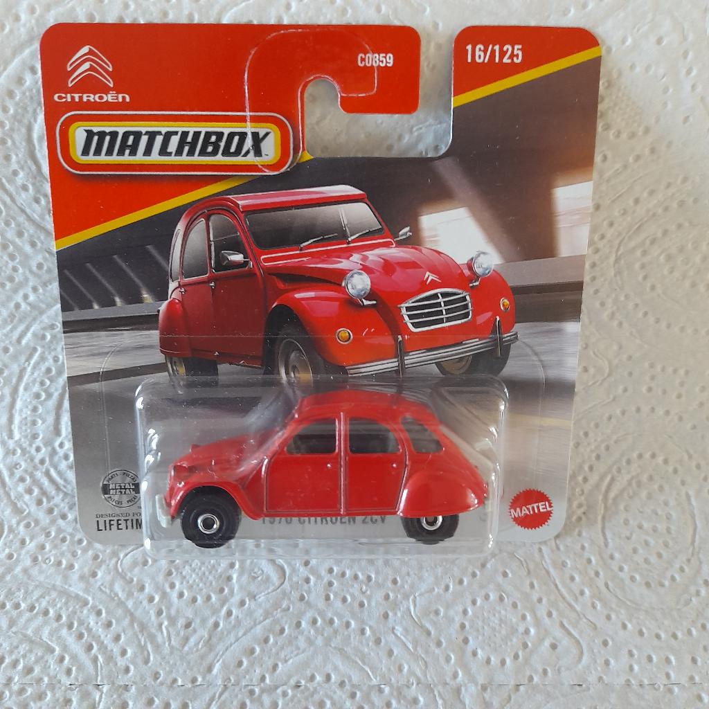 Matchbox Citroen 2CV rood., Ophalen of Verzenden, Nieuw, Auto