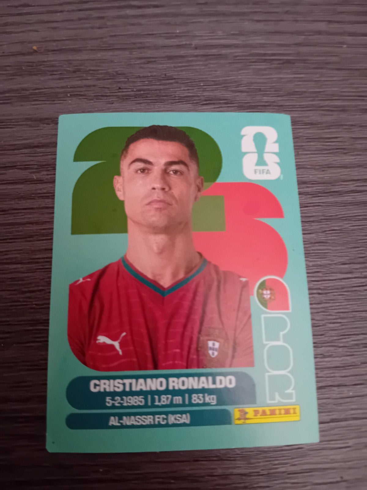 Panini FIFA World Cup 2026 Cristiano Ronaldo kaart, Verzamelen, Ophalen of Verzenden, Zo goed als nieuw, Sport